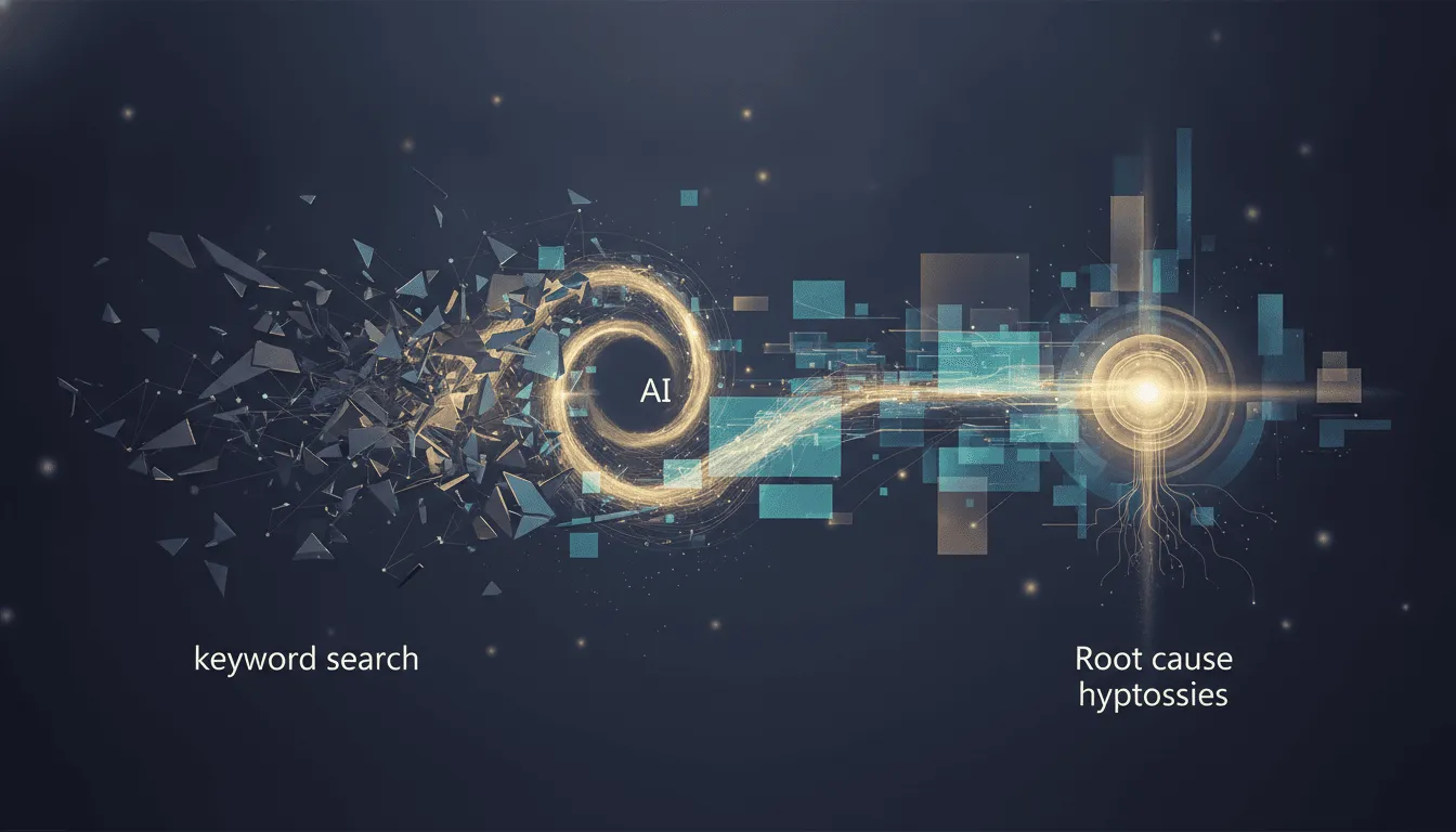 AI for Log Analysis: From Keyword Search to Root Cause Hypotheses